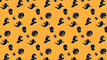 Halloween seamless pattern wallpaper background