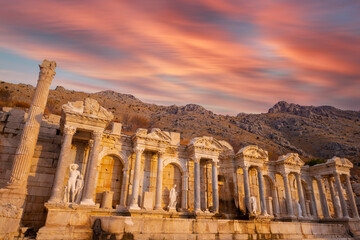 Antoninus Fountain of Sagalassos in Burdur, Turkey