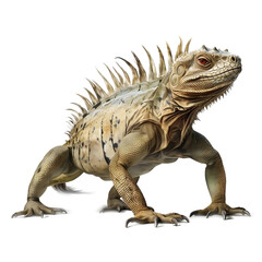 Obraz premium Iguana on transparent png background