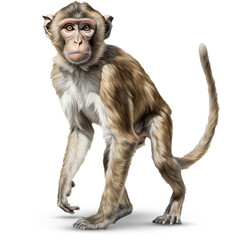 Fototapeta premium Monkey on transparent png background