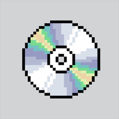 Pixel art illustration CD Disk. Pixelated Disk. CD DVD icon pixelated
for the pixel art game and icon for website and video game. old school retro.