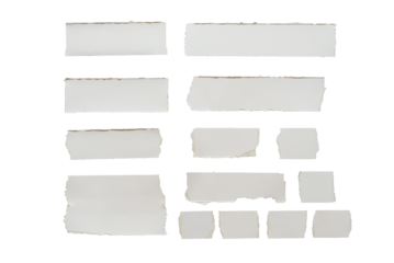 white paper ripped message torn