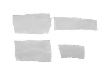 white paper ripped message torn