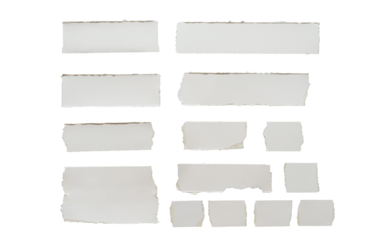 white paper ripped message torn