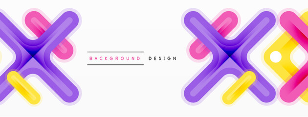 Minimal geometric background cross line. Design for wallpaper, banner, background, landing page, wall art, invitation, prints, posters