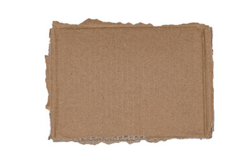 Cardboard Pieces Textured Background with Copy Space, Brown ripped Kraft Paper Wallpaper