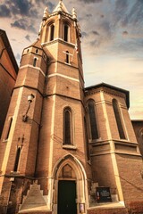 Low angle shot of All Saints' Anglican Church in Rome, Italy