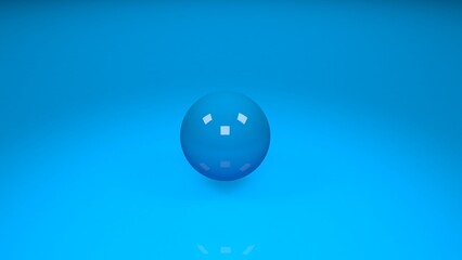 blue ball blue background