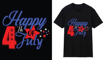 Fototapeta premium 4 th julay independence day t shirt design.