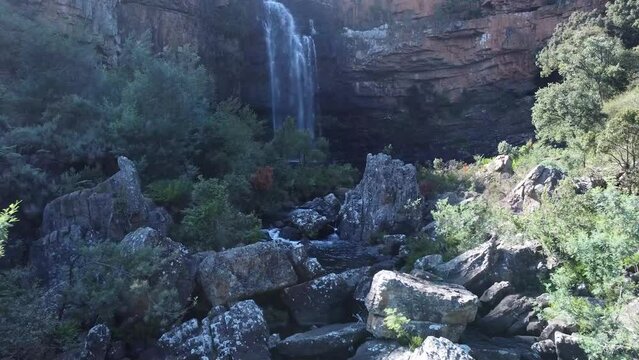 Slowly flying towards Berlin Falls - South Africa