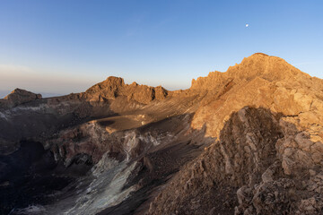 Pico do Fogo crater during sunrise, 2829 m above sea level