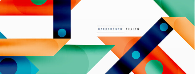 Color overlapping stripes background. Colorful lines composition for wallpaper, banner, background or landing