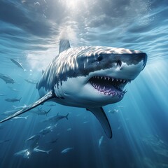 Fototapeta premium great white shark