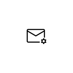 Message icon. Email sign. Envelope. outline. Simple vector perfect illustration