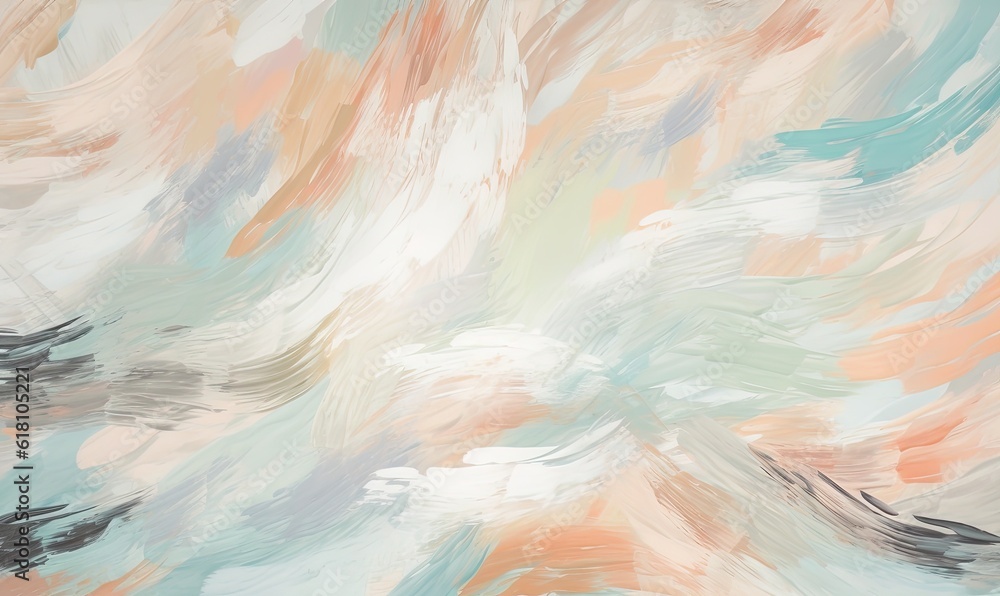 Poster a painting of a sky with clouds and a plane in the sky with a plane in the sky with a plane in the s
