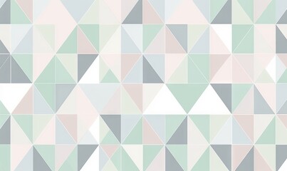  a very colorful pattern of triangles with a white center in the middle of the triangle pattern, with a light green center in the middle of the triangle.  generative ai