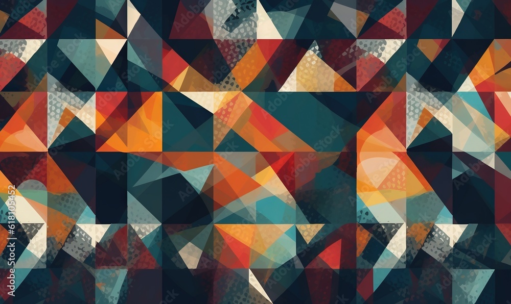 Aufkleber a colorful abstract background with a variety of shapes and sizes of shapes and sizes of the image i