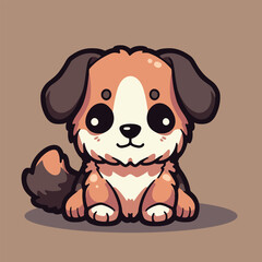 Vector Illustration of a cartoon dog