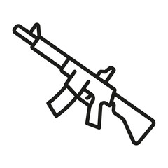 Weapon and gun set icons. Firearms.