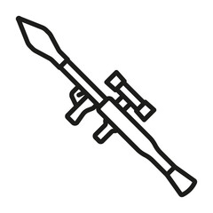 Weapon and gun set icons. Firearms.