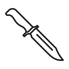 Military knife icon symbol template