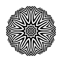 Circular pattern in form of mandala for Henna, tattoo, decoration. Decorative ornament in ethnic oriental style. Coloring book page.Mandalas for coloring book. Decorative round ornaments. mandala.