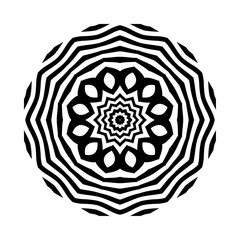 Circular pattern in form of mandala for Henna, tattoo, decoration. Decorative ornament in ethnic oriental style. Coloring book page.Mandalas for coloring book. Decorative round ornaments. mandala.