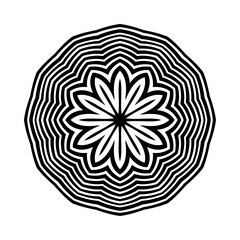 Circular pattern in form of mandala for Henna, tattoo, decoration. Decorative ornament in ethnic oriental style. Coloring book page.Mandalas for coloring book. Decorative round ornaments. mandala.