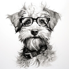 dog portrait, AI Generative