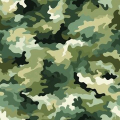 Military camouflage seamless pattern. Generative AI