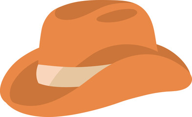 Simple Cowboy Hat Illustration