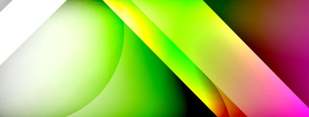 Abstract background - geometric composition created with lights and shadows. Technology or business digital template