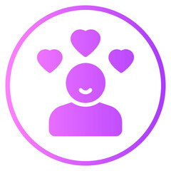 love gradient icon