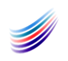 A vibrant and playful design featuring rainbow-color lines arranged in a dynamic composition, perfect for adding a pop of color to any project