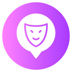 speech bubble gradient icon