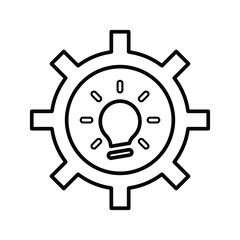 Idea Development icon. Line, outline design.