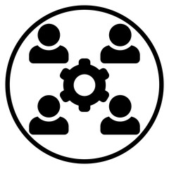 diversity glyph icon