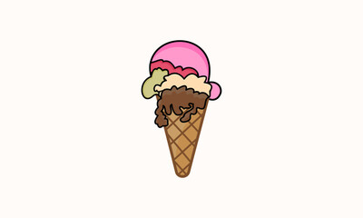 ice cream cone logo