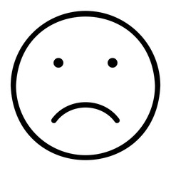sad line icon