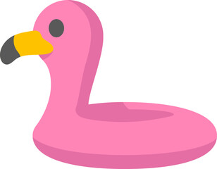 Cute Flamingo Rubber Illustration