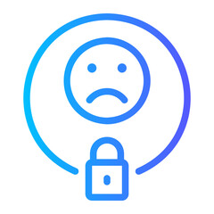 padlock gradient icon