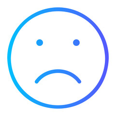 Fototapeta premium sad gradient icon