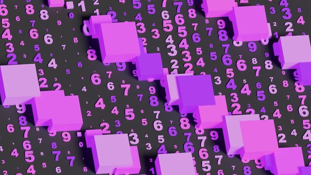 Mathematics and statistics. Abstract concept background. 3d illustration