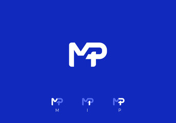 Logo Letter M P or M I P. logo monogram and the meaning. logo modern, minimalist and editable color