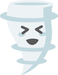Cute Happy Tornado Illustration