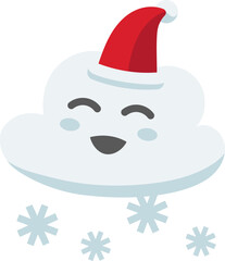 Cute Cloud Pose Illustration