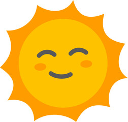 Cute Happy Sun Illustration