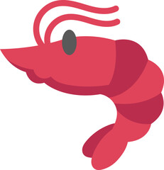 Cute Shrimp Illustration
