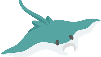 Obraz premium Cute Stingray Illustration