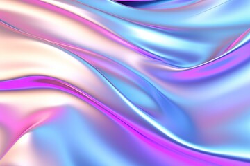 Metallic flat holographic background. Made with AI Generative